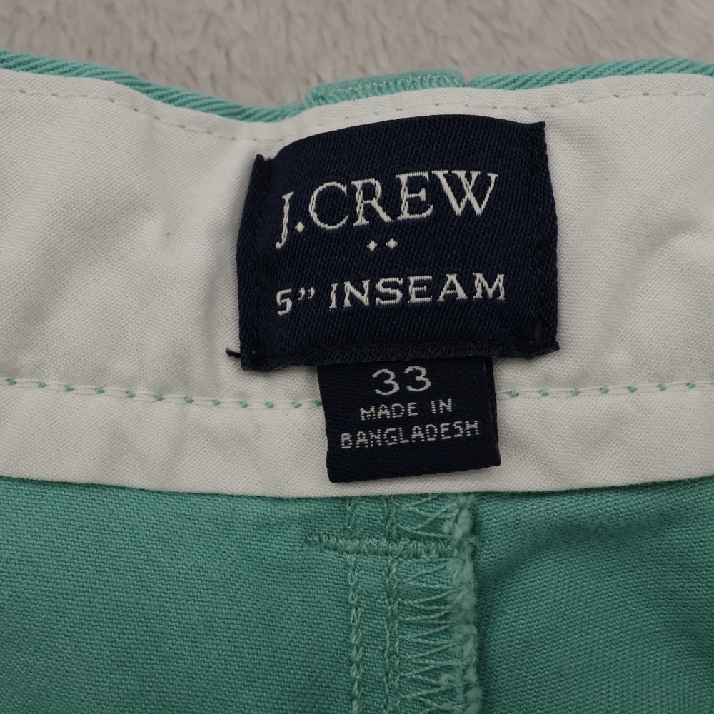 J.Crew Factory Mens 5 Inch Inseam Chino Shorts Seafoam Green Size 33 - Picture 5 of 5